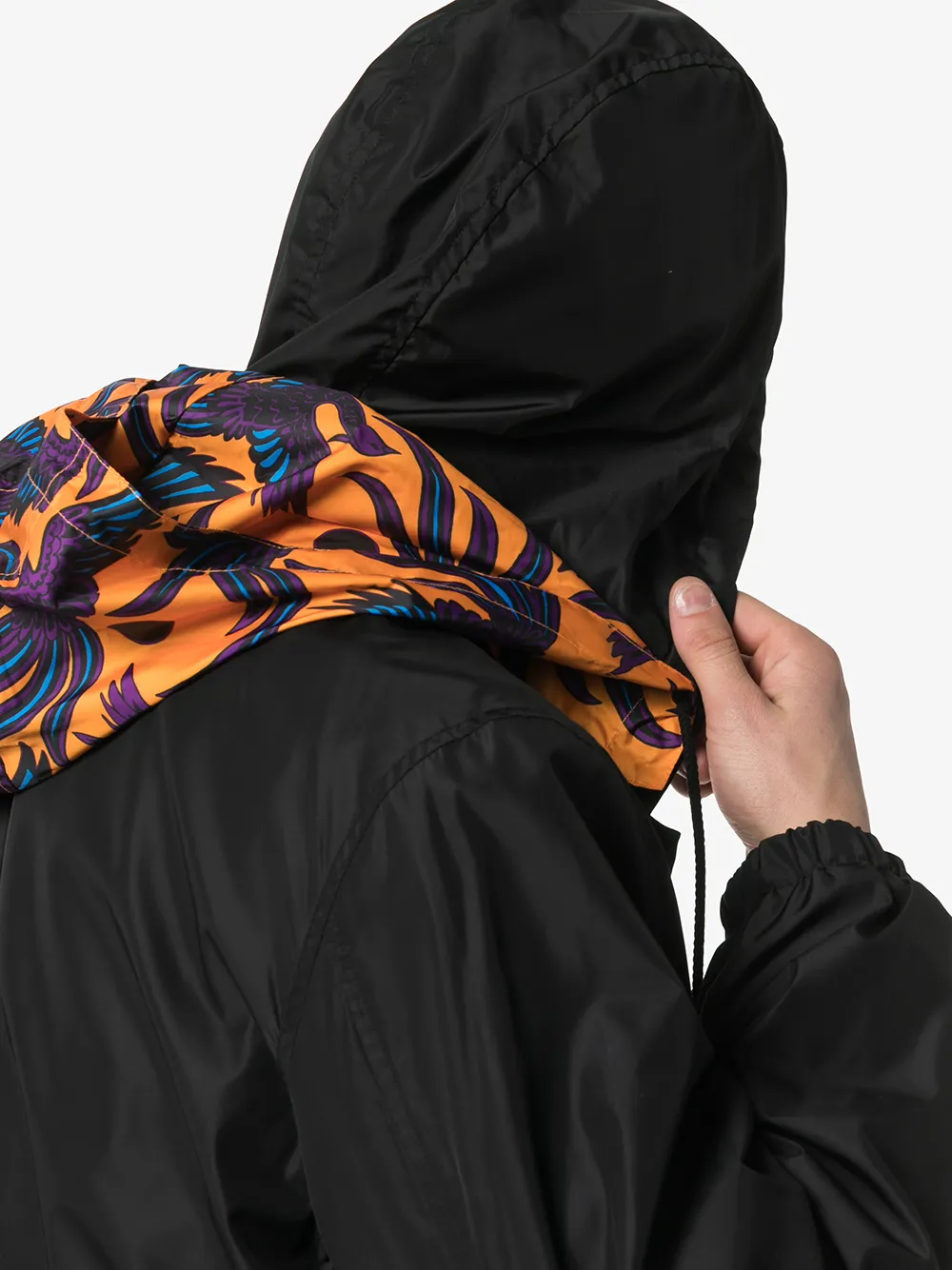 Kenzo Windjack met capuchon Zwart