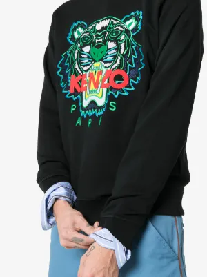 felpa kenzo tigre nera