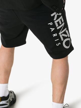 logo print track shorts展示图