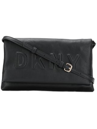 dkny embossed logo bag