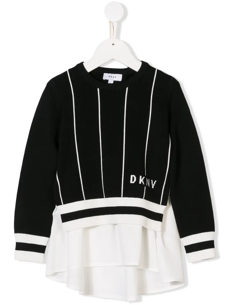 Dkny Kids трикотажный многослойный топ с логотипом