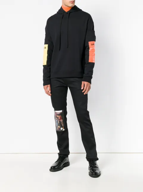 raf simons drugs moletom com capuz
