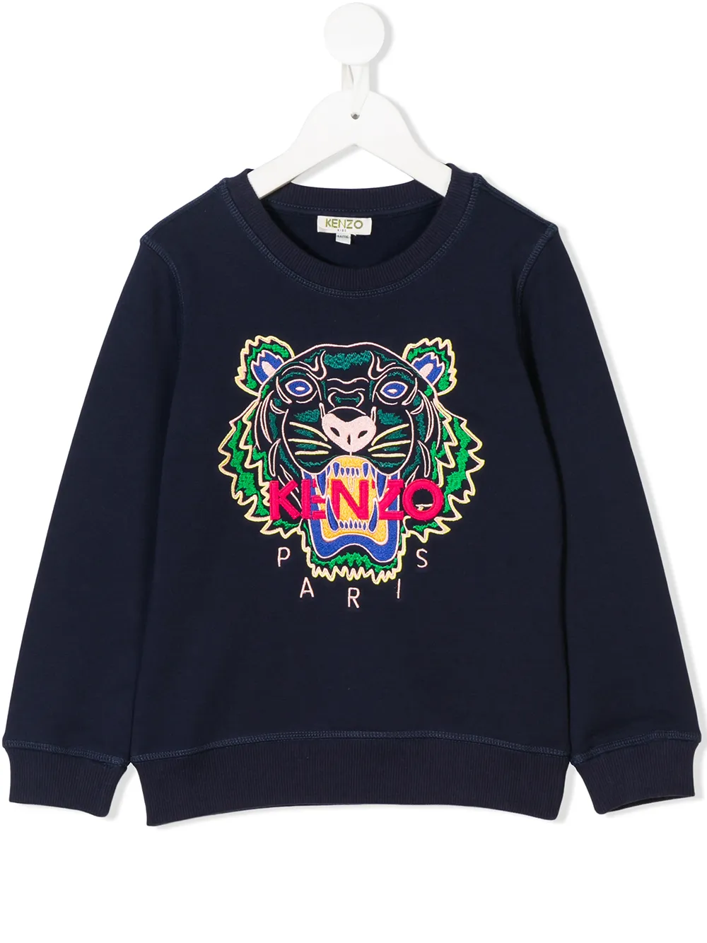 фото Kenzo kids толстовка с принтом тигра