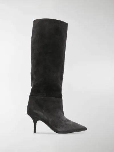 Yeezy knee-high boots grey | MODES