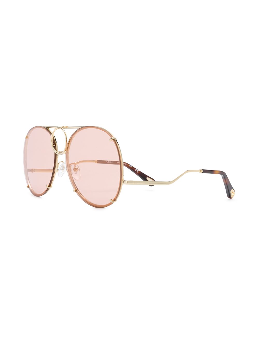 фото Chloé eyewear солнцезащитные очки в круглой оправе