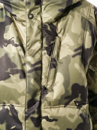 camouflage oversized puffer jacket展示图