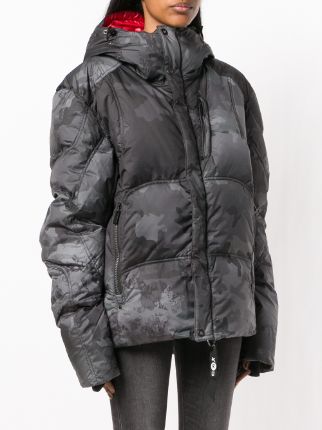 camouflage oversized puffer jacket展示图