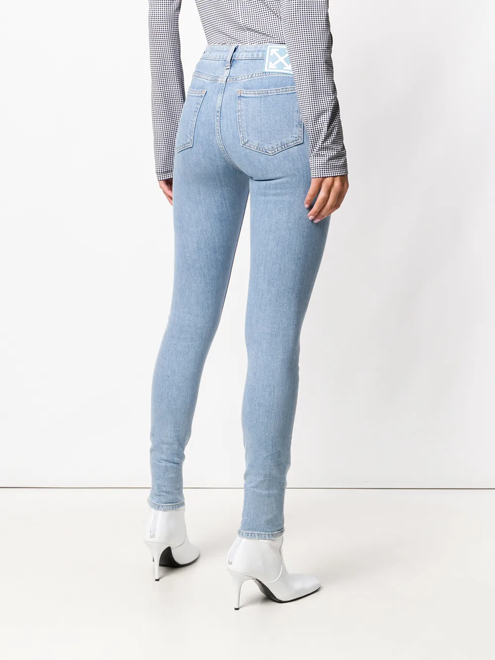 Off-White skinny jeans Blauw