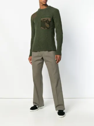 Gosha Rubchinskiy camo pocket ribbed sweater $150 Buy Gosha Rubchinskiy camo pocket ribbed sweater $150 Buy