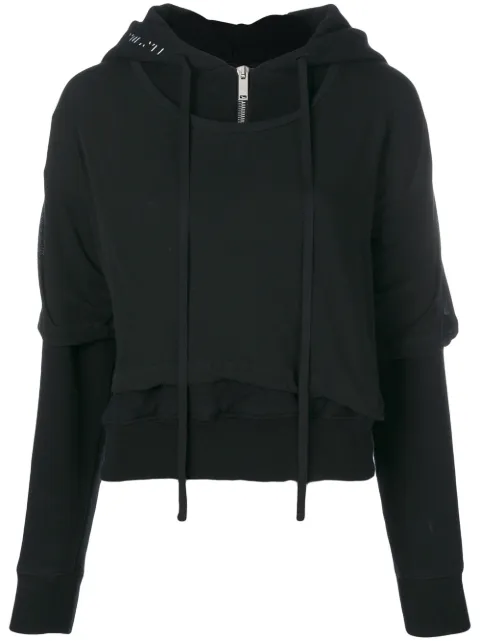 UNRAVEL PROJECT T-shirt layered hoodie