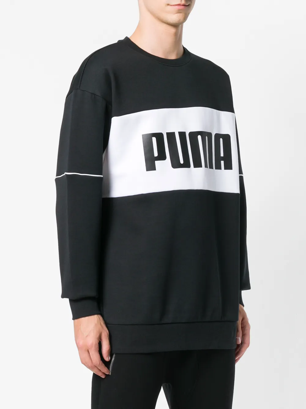  Puma Sweatshirt Mit Print   Schwarz 