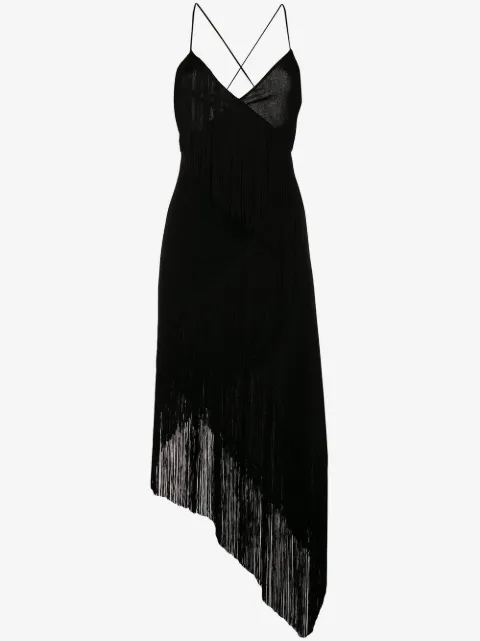 Givenchy cascading fringe slip dress