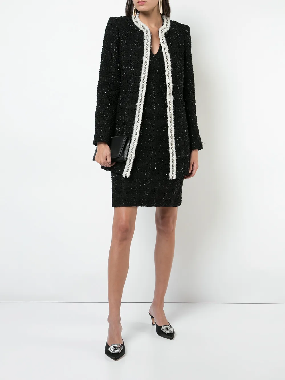 alice and olivia tweed jacket