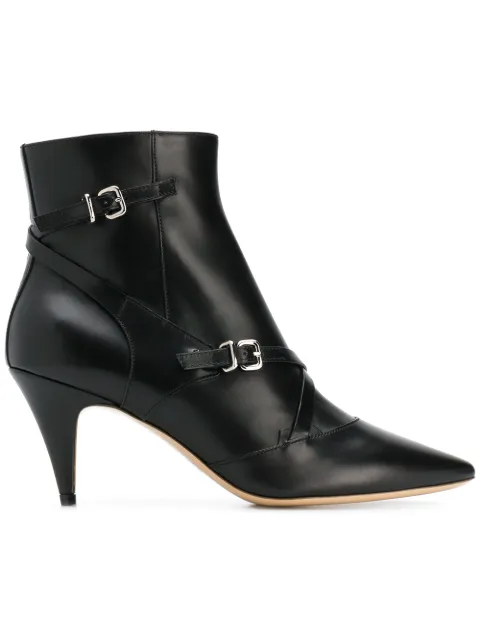 multi buckle ankle boots