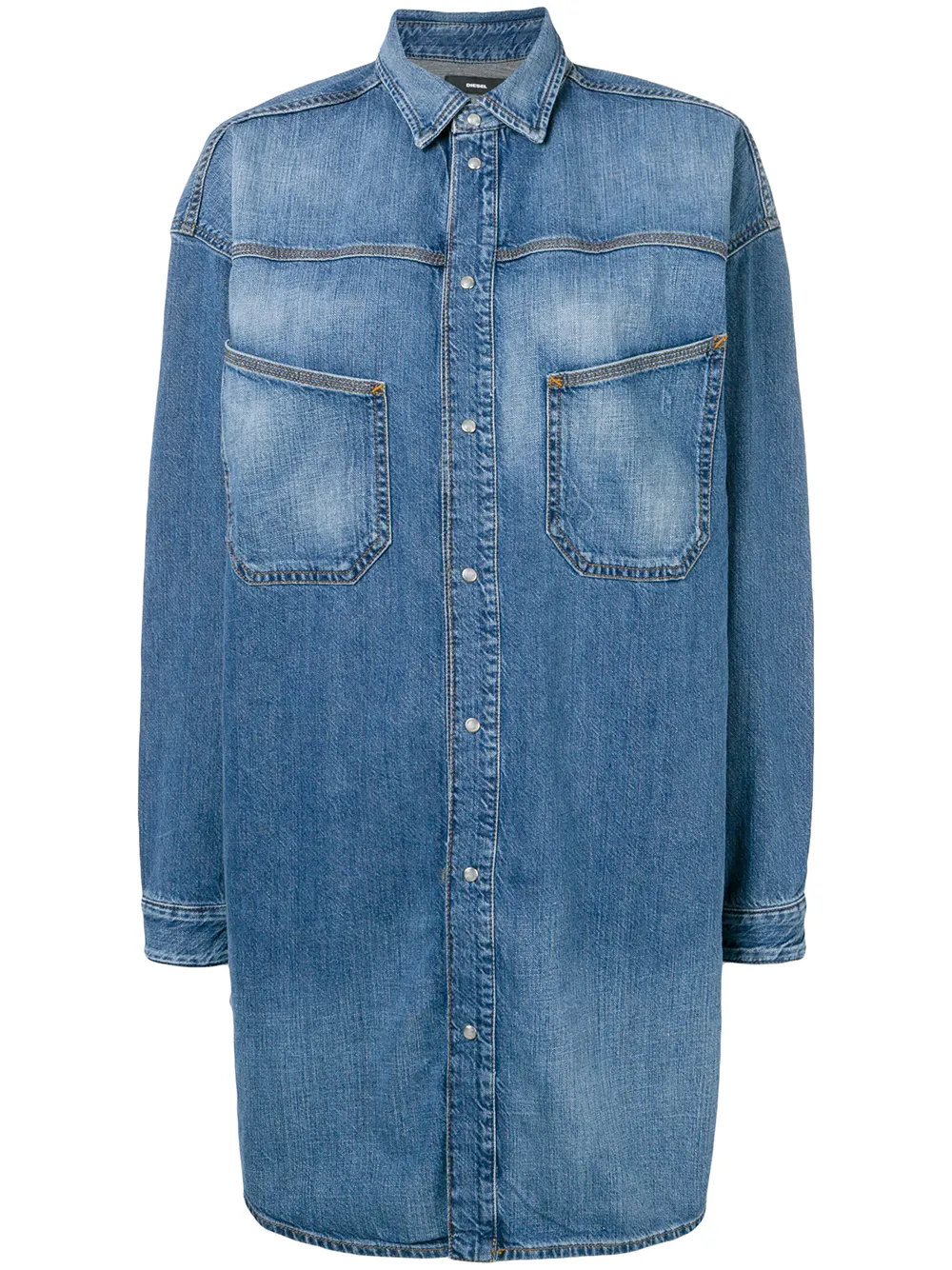 Diesel 'De-Romby' Hemd - Blau