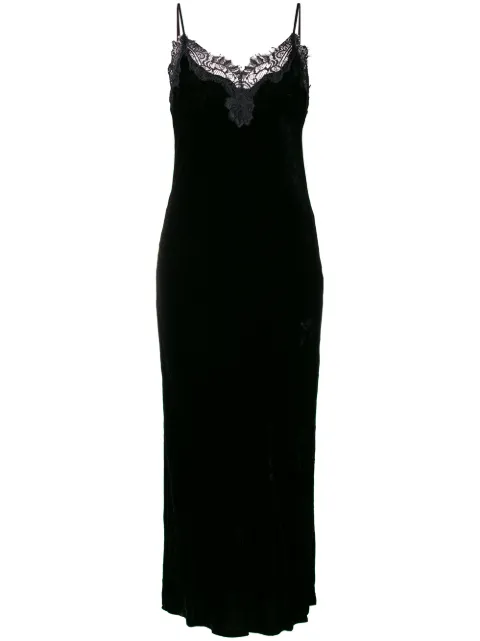 Gold Hawk long slip dress