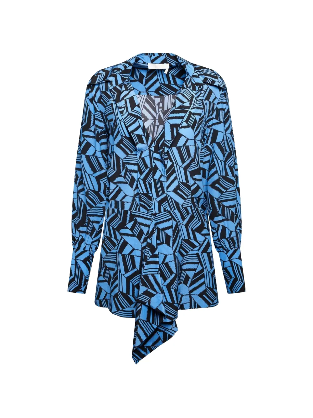 Chloé Bluse mit geometrischem Print - Blau