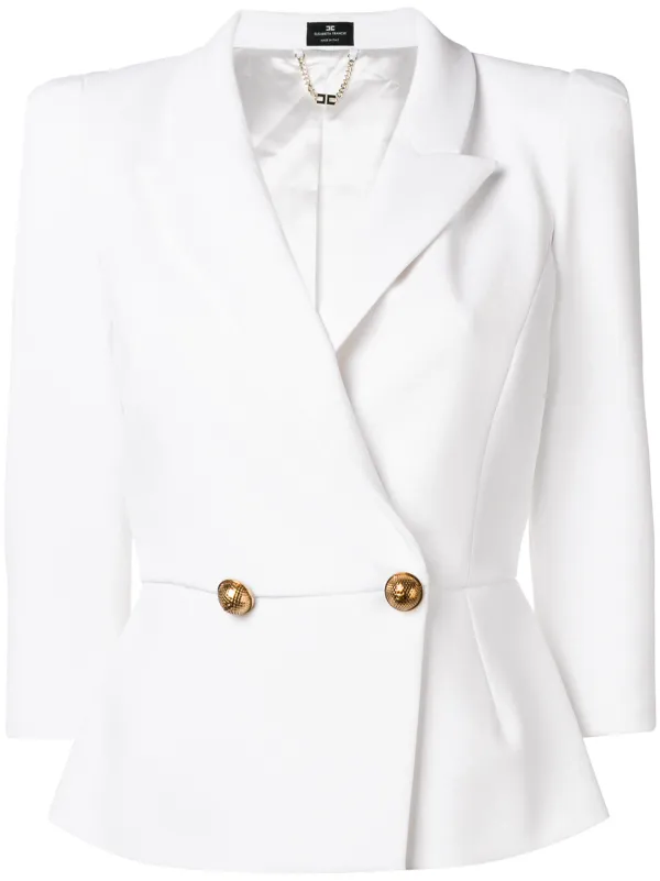 Elisabetta Short Farfetch Fitted Jacket Franchi 5j34ARLq