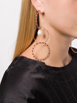 Rosantica Multiple Hoop Earrings Farfetch Rosantica Multiple Hoop Earrings