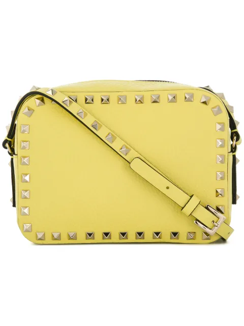 VALENTINO GARAVANI VALENTINO VALENTINO GARAVANI ROCKSTUD CAMERA CROSSBODY BAG - YELLOW