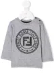 الصورة 1 من Fendi Kids round logo print top