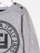 Fendi Kids round logo print top