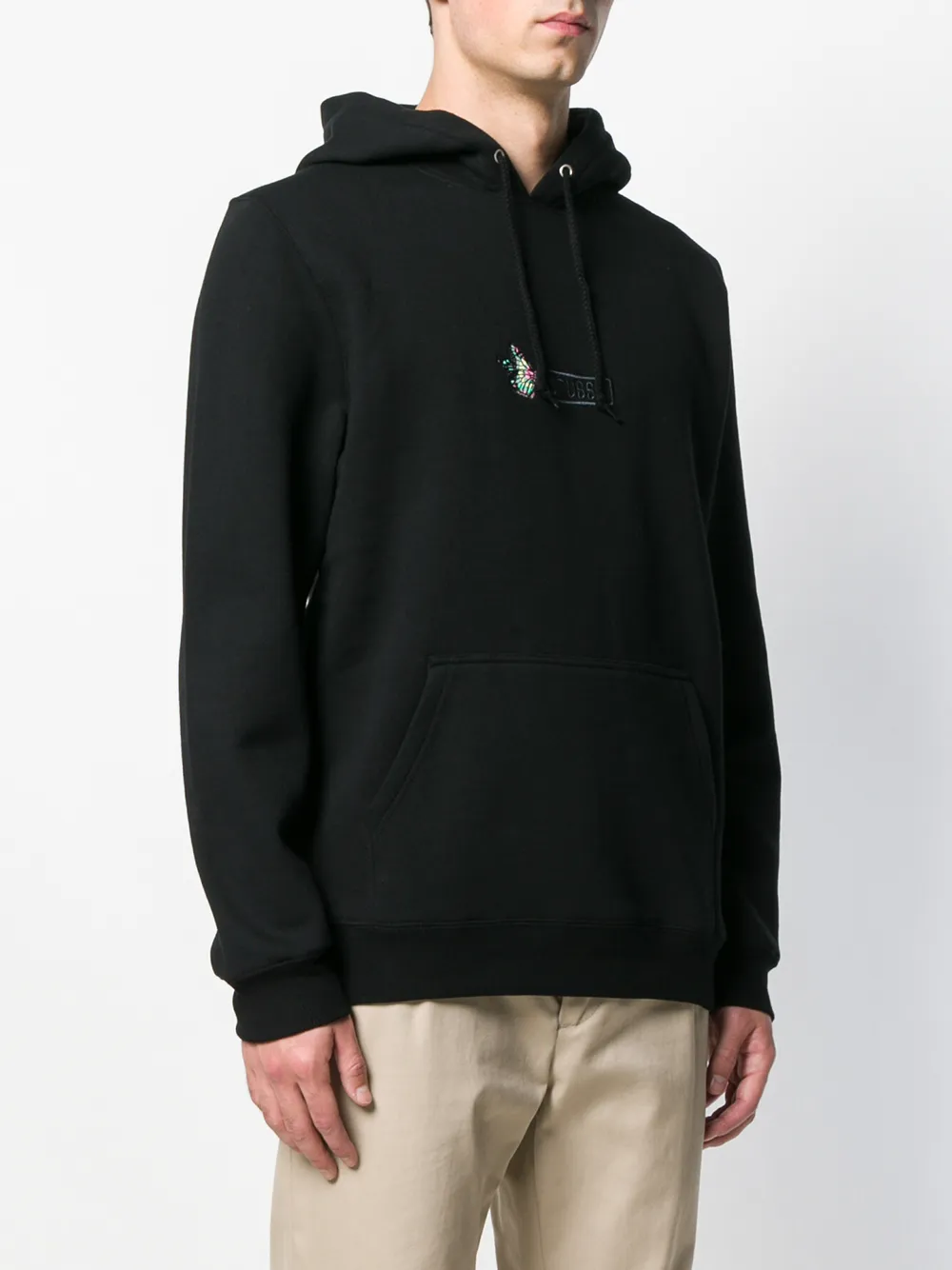 stüssy butterfly applique hood
