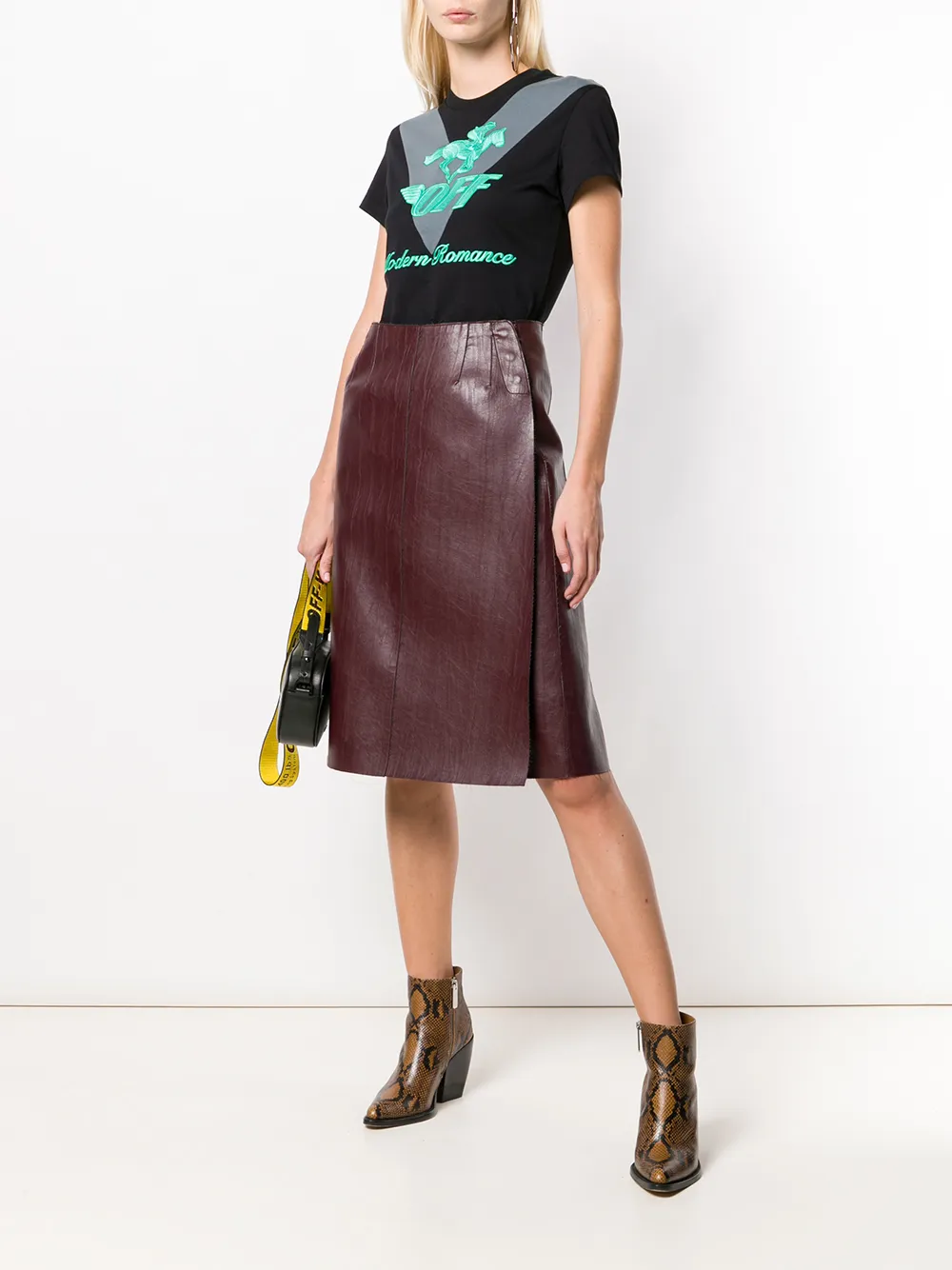  Off White 'modern Romance' T Shirt   Schwarz 