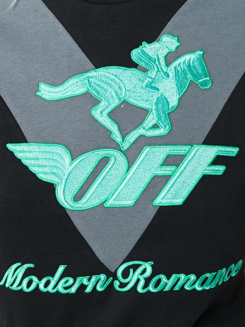 Off-White Modern Romance T-Shirt Zwart