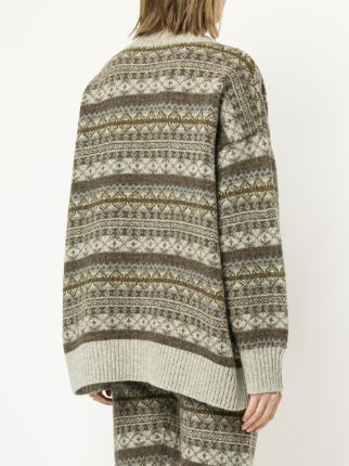 fairisle knit sweater展示图