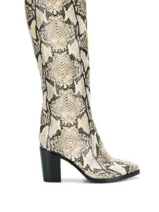 schutz snakeskin boots