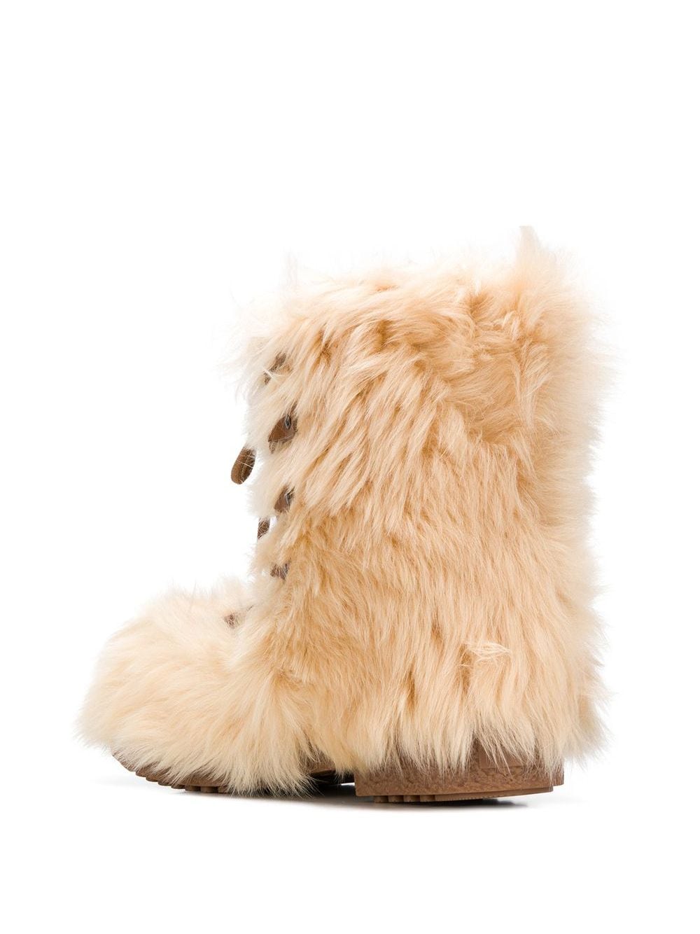 saint laurent boots with fur