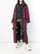 الصورة 2 من No Ka' Oi long hooded plaid coat