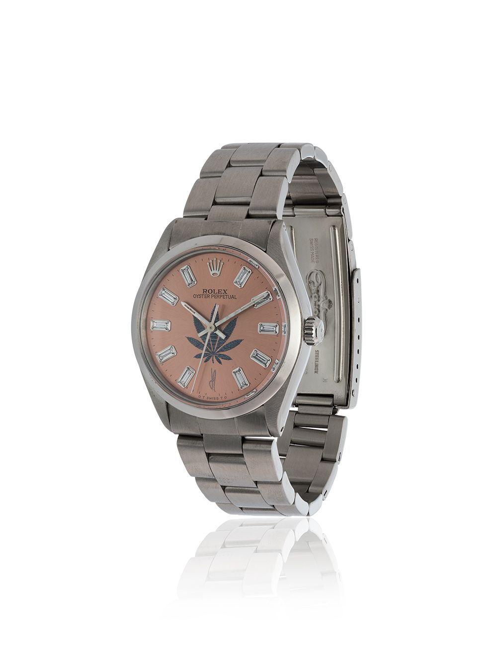 фото Jacquie aiche vintage rolex leaf diamond watch