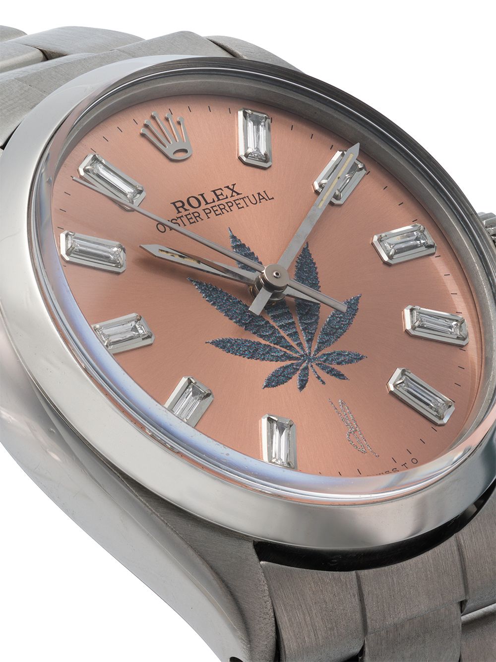 фото Jacquie aiche vintage rolex leaf diamond watch