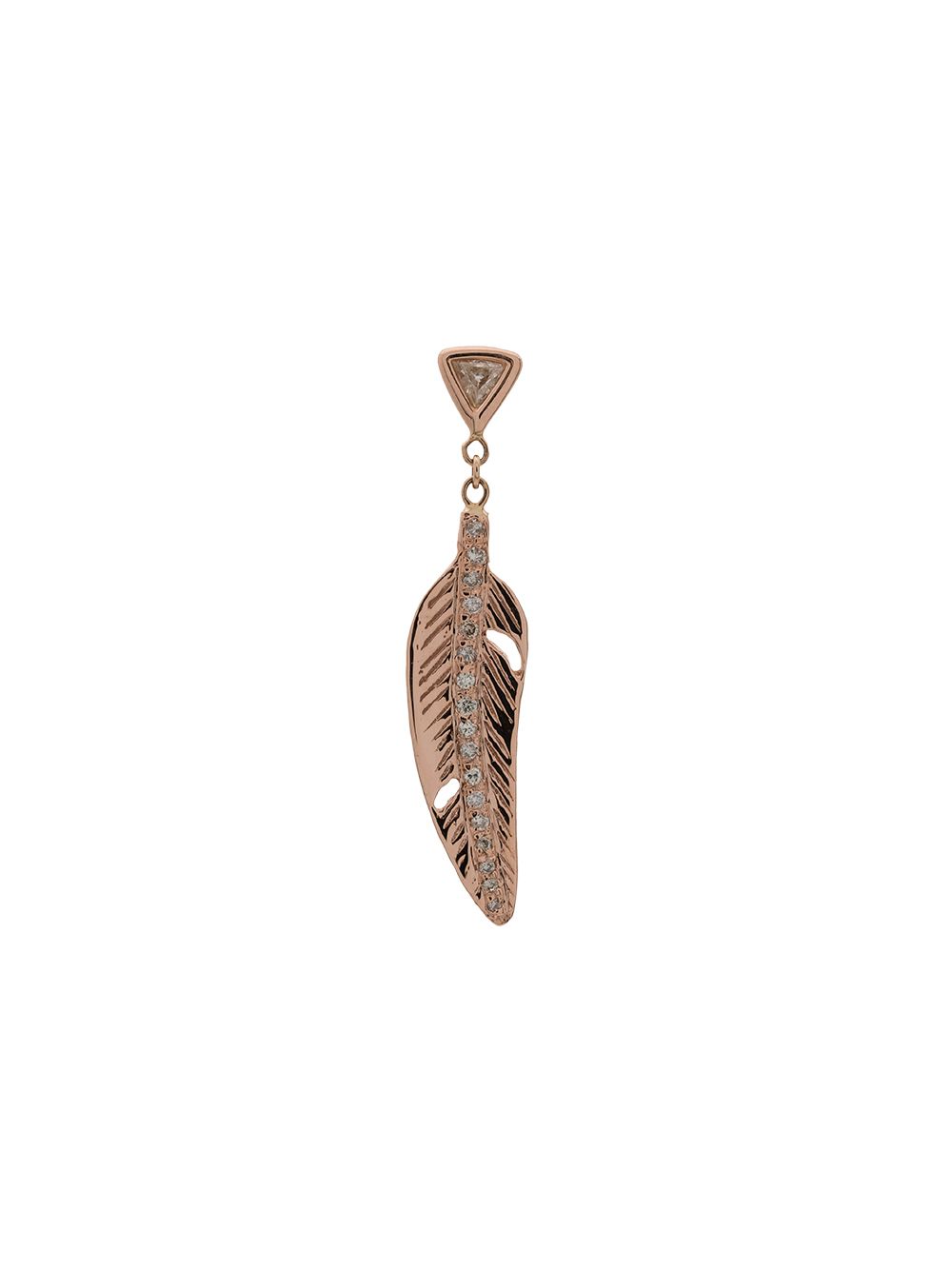 фото Jacquie Aiche Feather diamond and 14K gold single earring