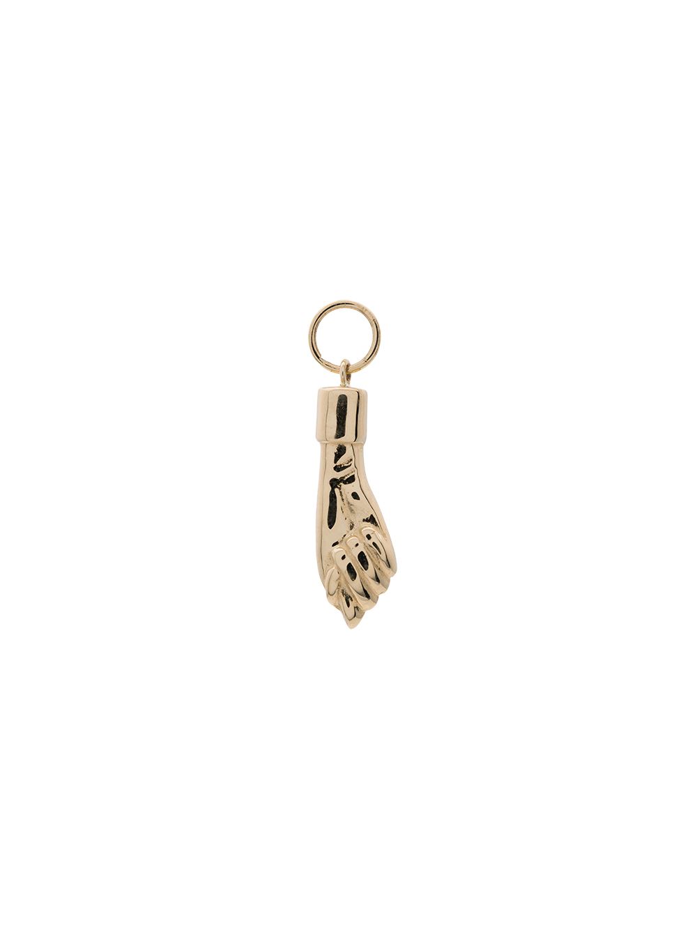 фото Jacquie Aiche mini hand 14K gold pendant