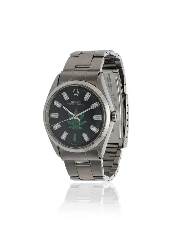 Jacquie Aiche Vintage Rolex Leaf Diamond Watch