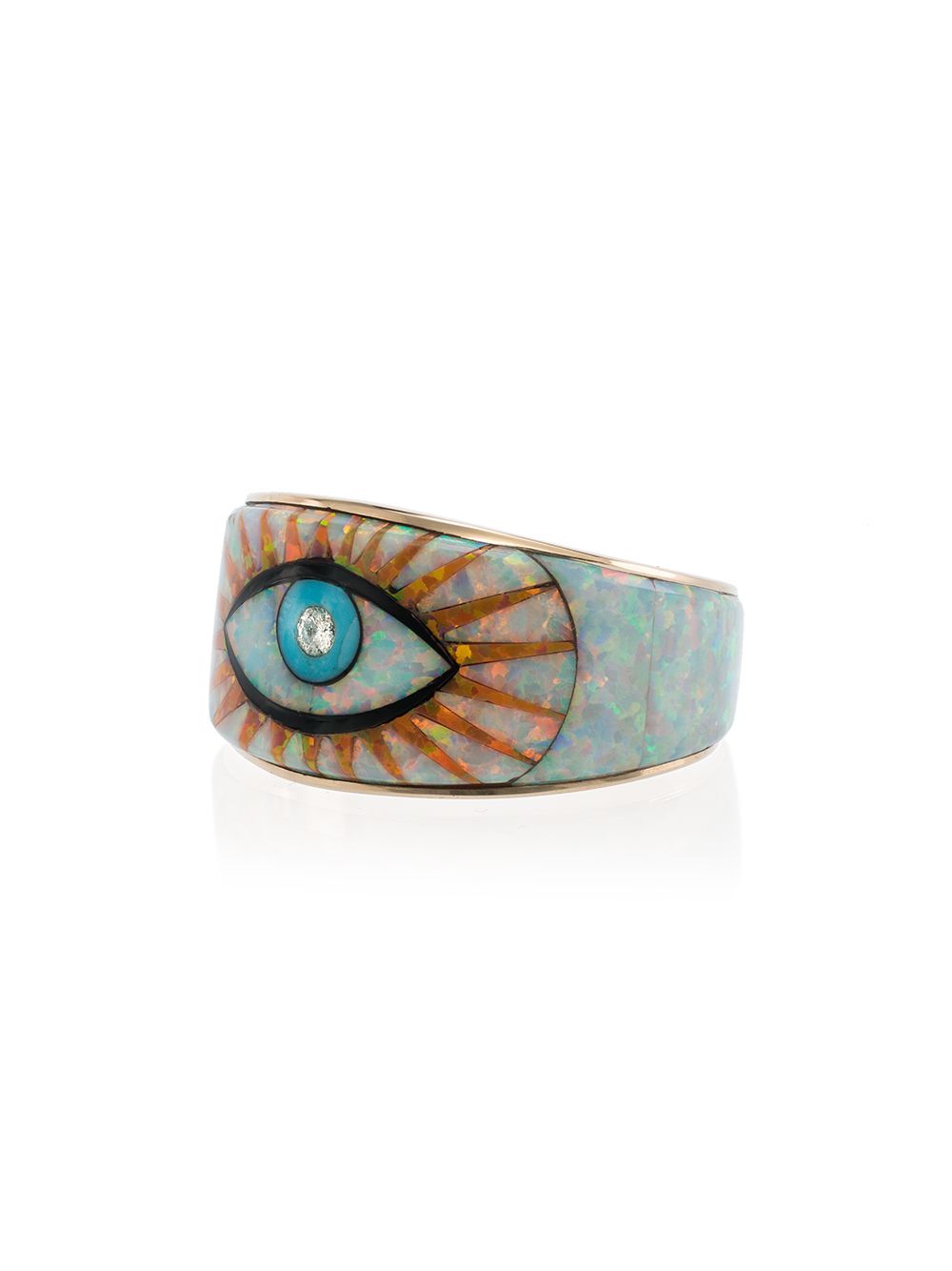 фото Jacquie aiche eye burst 14kt gold ring