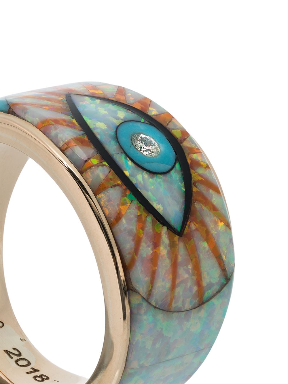 фото Jacquie aiche eye burst 14kt gold ring