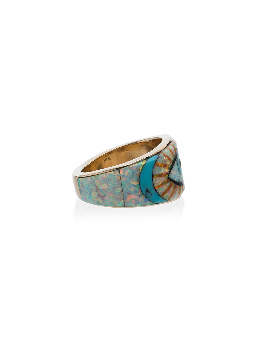 фото Jacquie aiche eye burst 14kt gold ring