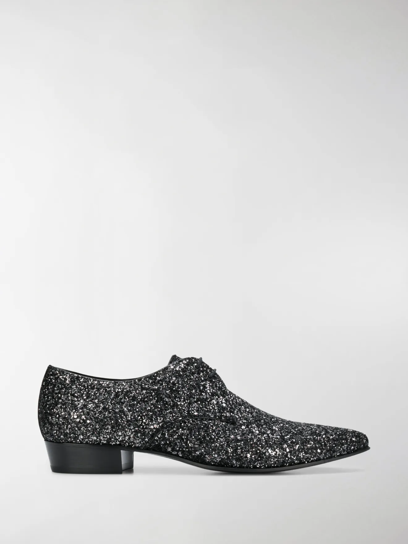 Saint Laurent Scarpe Derby con glitter 