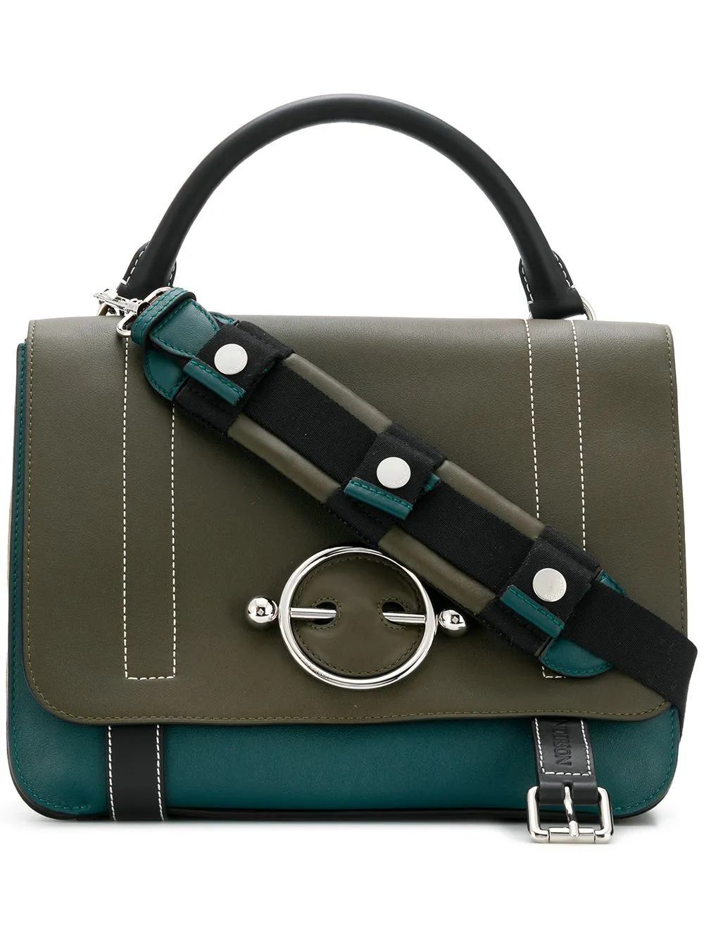 JW Anderson Handtasche mit Schild - Grün