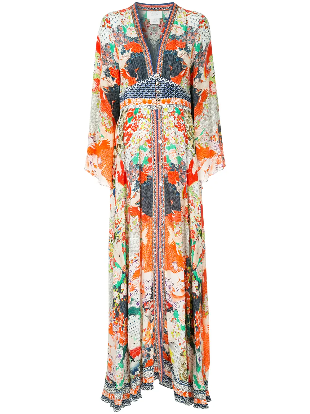 kimono sleeve maxi dress