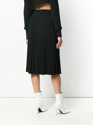 pleated midi skirt展示图