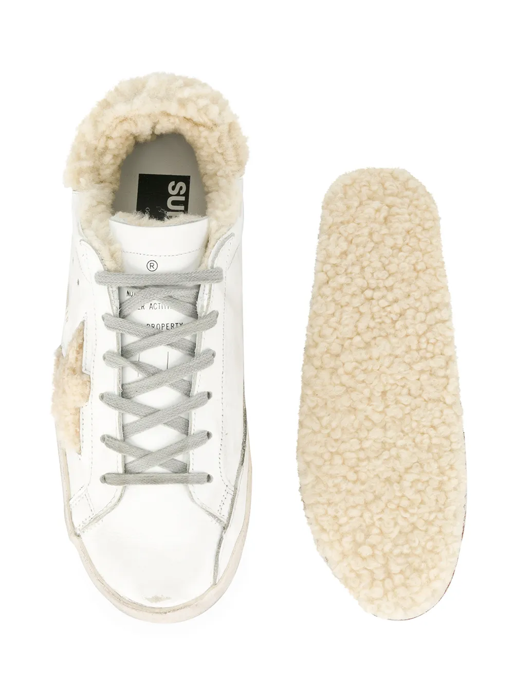 golden goose shearling superstar