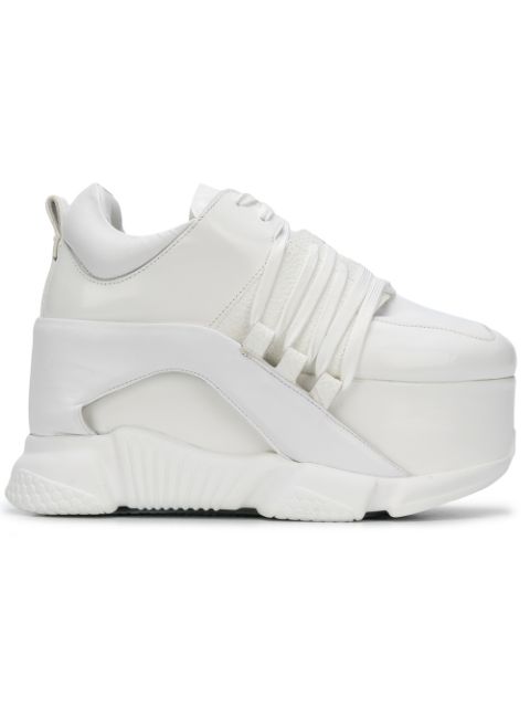 MARQUES' ALMEIDA MARQUES'ALMEIDA CHUNKY HEEL SNEAKERS - WHITE