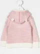 الصورة 2 من Moncler Kids كنزة مخططة بغطاء رأس