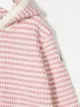 Moncler Kids كنزة مخططة بغطاء رأس