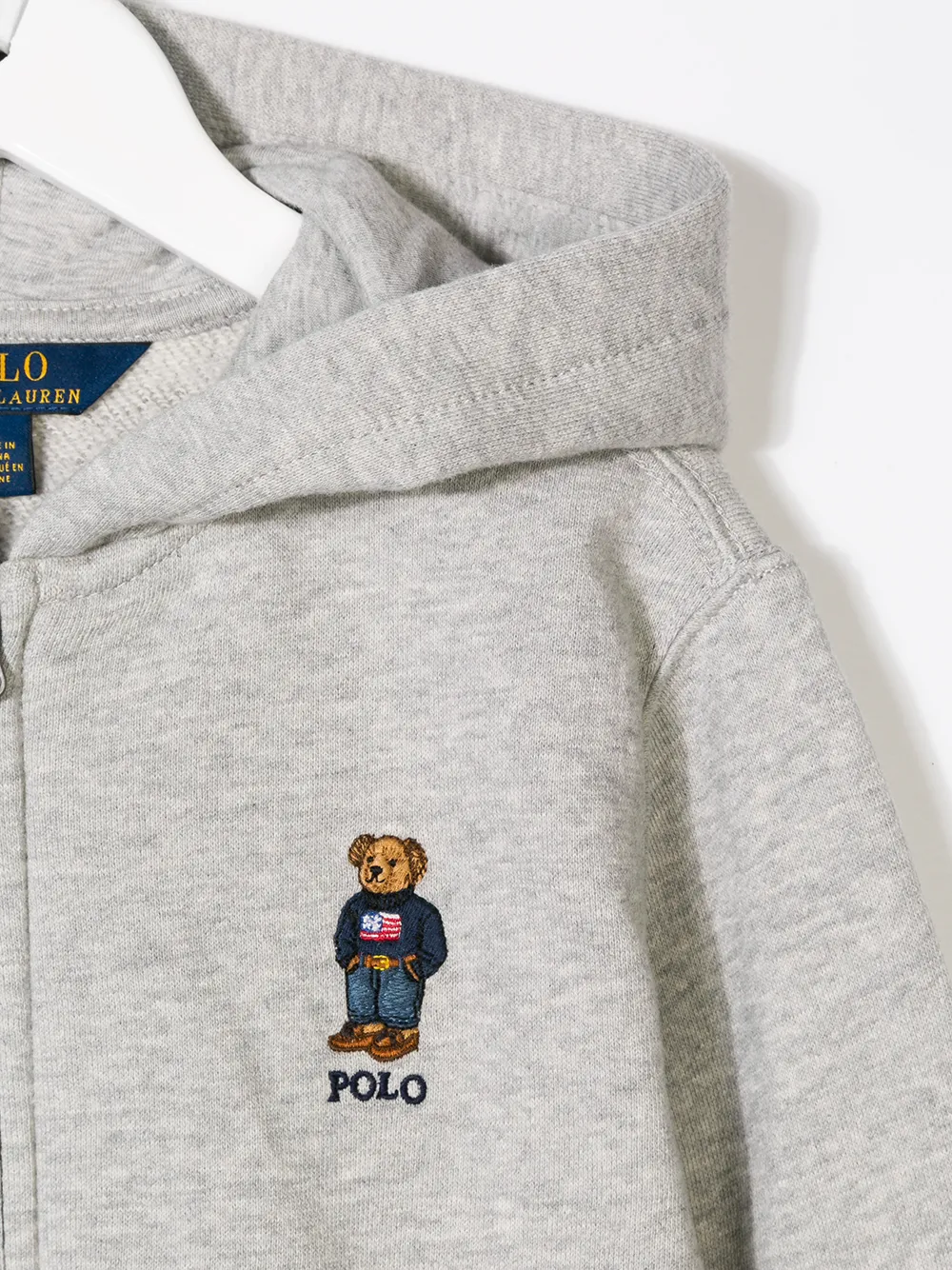 фото Ralph lauren kids толстовка на молнии с капюшоном и вышитым логотипом